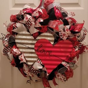 Double Heart Valentine Love Wreath